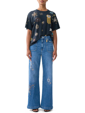 ΓΥΝΑΙΚΕΙΟ T-SHIRT TEE-AMULETS AND ALCHEMY | Μαύρο S