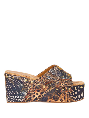 ΓΥΝΑΙΚΕΙΑ MULE MIRAY WEDGE | Μπεζ Σκούρο 42