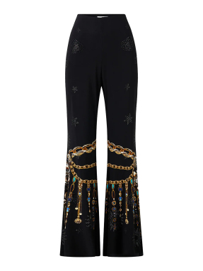 ΓΥΝΑΙΚΕΙΟ ΠΑΝΤΕΛΟΝΙ JERSEY FLARED | Μαύρο M