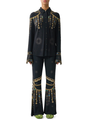 ΓΥΝΑΙΚΕΙΟ ΠΑΝΤΕΛΟΝΙ JERSEY FLARED | Μαύρο M