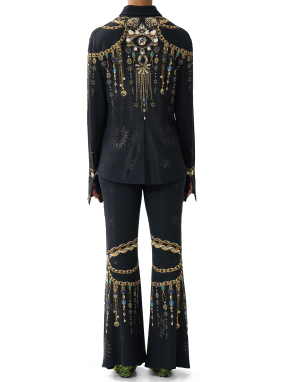 ΓΥΝΑΙΚΕΙΟ ΠΑΝΤΕΛΟΝΙ JERSEY FLARED | Μαύρο M