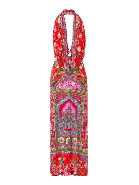 ΜΑΞΙ ΦΟΡΕΜΑ DEEP COWL PLUNGE | Ροζ S