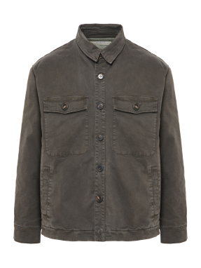 ΑΝΔΡΙΚΟ OVERSHIRT ΠΟΥΚΑΜΙΣΟ | Γκρι L