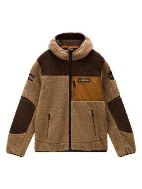 ΑΝΔΡΙΚΟ FLEECE JACKET | Καφέ XXL