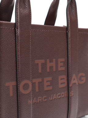 ΓΥΝΑΙΚΕΙΑ ΔΕΡΜΑΤΙΝΗ ΤΣΑΝΤΑ THE SMALL TOTE | Καφέ Σκούρο