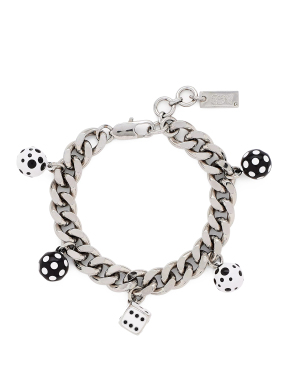 ΓΥΝΑΙΚΕΙΟ ΒΡΑΧΙΟΛΙ DERRICK ADAMS X MARC JACOBS DICE CHARM BRACELET | Ασημί ONE SIZE