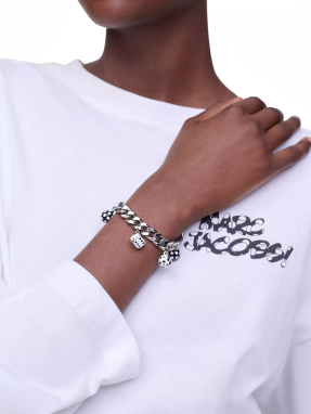 ΓΥΝΑΙΚΕΙΟ ΒΡΑΧΙΟΛΙ DERRICK ADAMS X MARC JACOBS DICE CHARM BRACELET | Ασημί ONE SIZE