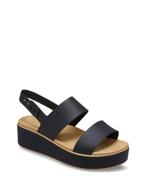 ΓΥΝΑΙΚΕΙΑ ΣΑΝΔΑΛΙΑ BROOKLYN MATTE WRAP LOW WEDGE | Μαύρο 39/40