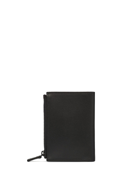 ΔΕΡΜΑΤΙΝΟ ΠΟΡΤΟΦΟΛΙ BIFOLD SNAP MINI | Μαύρο