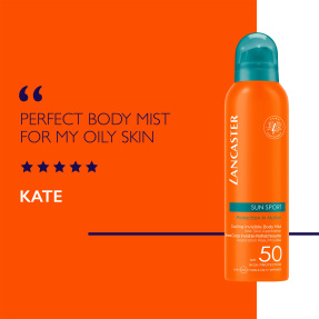 LANCASTER SUN SPORT COOLING INVISIBLE BODY MIST SPF50 | 200ml