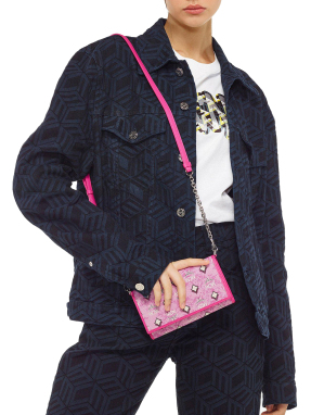 ΓΥΝΑΙΚΕΙΟ ΠΟΡΤΟΦΟΛΙ ΜΕ ΑΛΥΣΙΔΑ PORTUNA VINTAGE LARGE | Ροζ