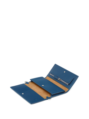 ΓΥΝΑΙΚΕΙΟ ΠΟΡΤΟΦΟΛΙ ΜΕ ΑΛΥΣΙΔΑ PORTUNA VINTAGE LARGE | Μπλε