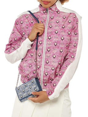 ΓΥΝΑΙΚΕΙΟ ΠΟΡΤΟΦΟΛΙ ΜΕ ΑΛΥΣΙΔΑ PORTUNA VINTAGE LARGE | Μπλε