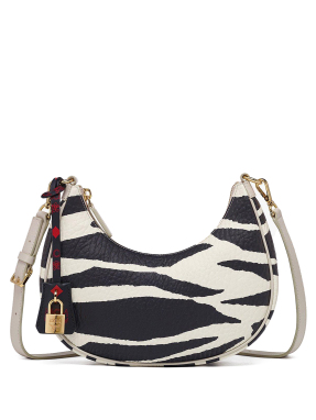 ΓΥΝΑΙΚΕΙΑ ΤΣΑΝΤΑ ΩΜΟΥ AREN HOBO ZEBRA SMALL | Μαύρο