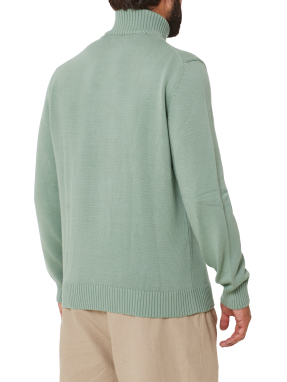 ΑΝΔΡΙΚΟ ΠΛΕΚΤΟ ΠΟΥΛΟΒΕΡ HALF-ZIP | Φυστικί  G0308 XL