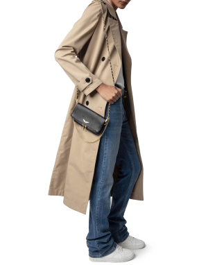 ΓΥΝΑΙΚΕΙΑ ΔΕΡΜΑΤΙΝΗ ΤΣΑΝΤΑ ROCK NANO | Μαύρο-Χρυσό