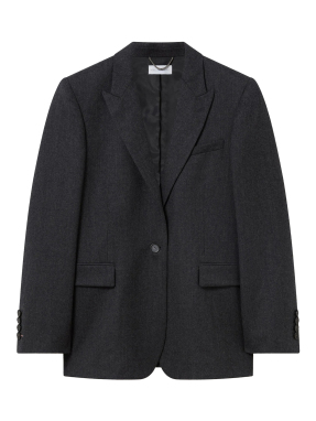 ΓΥΝΑΙΚΕΙΟ ΣΑΚΑΚΙ ICONIC FLANNEL BOYFRIEND | Γκρι Σκούρο IT 46