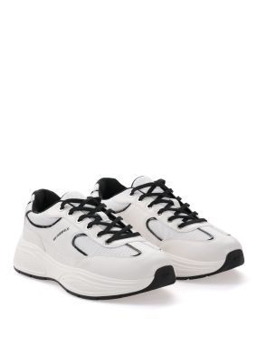 ΑΝΔΡΙΚΑ ΔΕΡΜΑΤΙΝΑ SNEAKERS VESTA | Λευκό 44