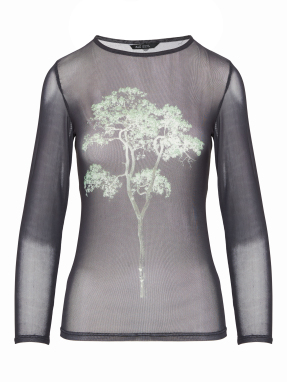 ΓΥΝΑΙΚΕΙΑ SEE- THROUGH ΜΠΛΟΥΖΑ | Μαύρο S