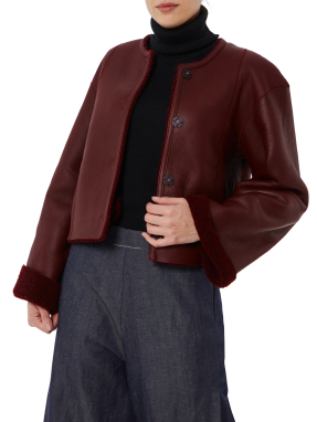 ΓΥΝΑΙΚΕΙΟ ΔΕΡΜΑΤΙΝΟ ΣΑΚΑΚΙ | Μπορντό EU 40