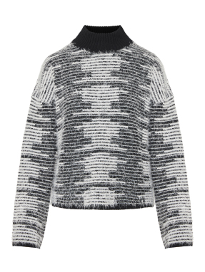 ΓΥΝΑΙΚΕΙΑ ΠΛΕΚΤΗ ΜΠΛΟΥΖΑ | Ασπρόμαυρο S