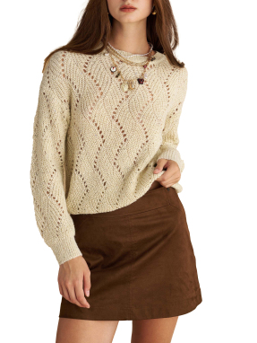 ΓΥΝΑΙΚΕΙΑ ΠΛΕΚΤΗ ΔΙΑΤΡΗΤΗ ΜΠΛΟΥΖΑ | Μπεζ M