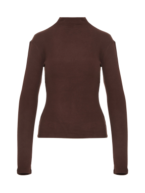 ΓΥΝΑΙΚΕΙΟ ΜΑΚΡΥΜΑΝΙΚΟ ΖΙΒΑΓΚΟ | Καφέ Σκούρο M