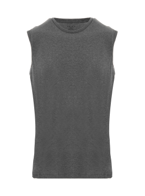 ΑΝΔΡΙΚΟ T-SHIRT ΣΕΤ 2 ΤΜΧ | Γκρι XXL