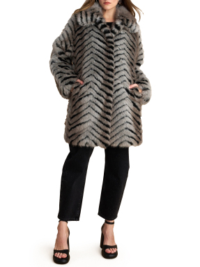 ΓΥΝΑΙΚΕΙΟ ΓΟΥΝΙΝΟ ΠΑΛΤΟ | Γκρι XL