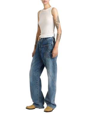 ΓΥΝΑΙΚΕΙΟ DENIM ΠΑΝΤΕΛΟΝΙ TWISTED WORKWEAR | Μπλε 32