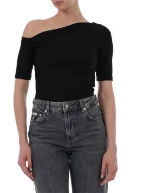 ΓΥΝΑΙΚΕΙΟ OFF SHOULDER T-SHIRT | Μαύρο S