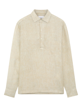 ΑΝΔΡΙΚΗ ΛΙΝΗ ΜΑΚΡΥΜΑΝΙΚΗ ΜΠΛΟΥΖΑ | Εκρού XL