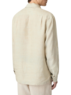 ΑΝΔΡΙΚΗ ΛΙΝΗ ΜΑΚΡΥΜΑΝΙΚΗ ΜΠΛΟΥΖΑ | Εκρού XL