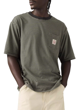 ΑΝΔΡΙΚΟ T-SHIRT ΜΕ ΤΣΕΠΗ | Ριγέ  XL