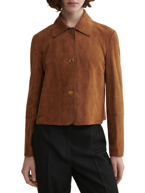 ΓΥΝΑΙΚΕΙΟ SUEDE JACKET EMILLA | Καφέ EU 40