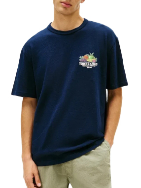ΑΝΔΡΙΚΟ T-SHIRT ΜΕ ΤΥΠΩΜΑ | Μπλε Σκούρο L
