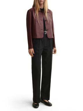 ΓΥΑΙΚΕΙΟ ΔΕΡΜΑΤΙΝΟ JACKET EMY | Μπορντό MAHOGANY EU 38