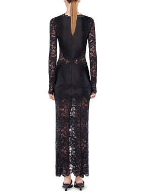 ΜΑΞΙ ΦΟΡΕΜΑ ΜΕ ΔΑΝΤΕΛΑ | Μαύρο FR 36