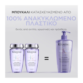 BLOND ABSOLU REFILLABLE ΣΑΜΠΟΥΑΝ BAIN LUMIERE ΓΙΑ ΣΥΝΤΗΡΗΣΗ ΤΩΝ ΞΑΝΘΩΝ ΒΑΜΜΕΝΩΝ ΜΑΛΛΙΩΝ | 500ml