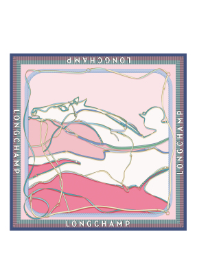 ΓΥΝΑΙΚΕΙΟ ΜΕΤΑΞΩΤΟ ΦΟΥΛΑΡΙ A TOUTE ALLURE SILK SCARF 90 | Γαλάζιο M66