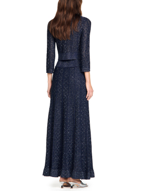 ΜΑΞΙ ΦΟΥΣΤΑ ΜΕ ΣΤΡΑΣ | Μπλε Σκούρο FR 42