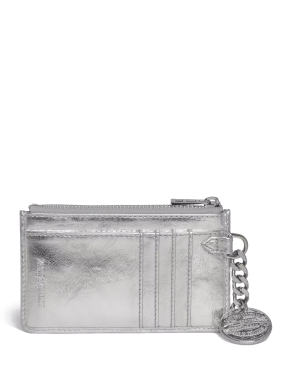 ΓΥΝΑΙΚΕΙΑ ΔΕΡΜΑΤΙΝΗ ΘΗΚΗ ΚΑΡΤΩΝ | Ασημί