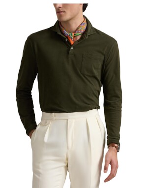 ΑΝΔΡΙΚΗ ΜΑΚΡΥΜΑΝΙΚΗ POLO ΜΠΛΟΥΖΑ | Χακί M