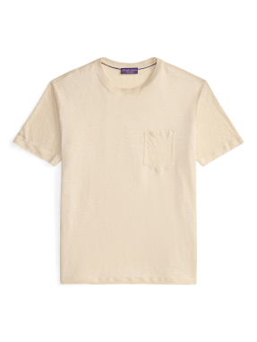ΑΝΔΡΙΚΟ ΛΙΝΟ T-SHIRT | Κίτρινο Ανοιχτό 2 XL