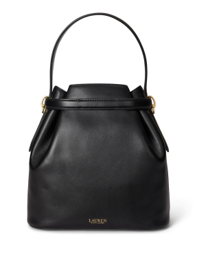 ΓΥΝΑΙΚΕΙΑ ΔΕΡΜΑΤΙΝΗ ΤΣΑΝΤΑ BUCKET | Μαύρο