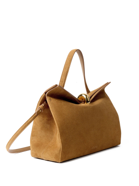 ΓΥΝΑΙΚΕΙΑ SUEDE ΤΣΑΝΤΑ ΧΕΙΡΟΣ LE VALERIE | Camel