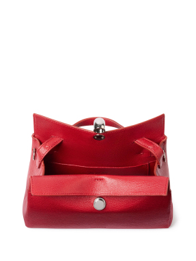 ΓΥΝΑΙΚΕΑ ΔΕΡΜΑΤΙΝΗ ΤΣΑΝΤΑ ΧΕΙΡΟΣ LE PETIT VALERIE | Κόκκινο
