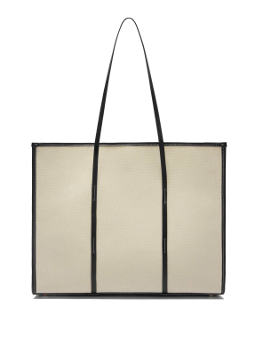 ΓΥΝΑΙΚΕΙΑ ΤΣΑΝΤΑ ΩΜΟΥ LARGE CAPRI CANVAS | Εκρού