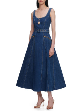 ΜΙΝΤΙ DENIM ΦΟΡΕΜΑ | Μπλε Σκούρο UK 12