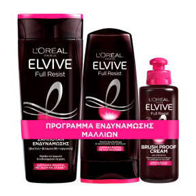 ΕLVIVE FULL RESIST ΣΑΜΠΟΥΑΝ + CONDITIONER + KΡΕΜΑ ΣΕΤ ΓΙΑ ΑΔΥΝΑΜΑ ΜΑΛΛΙΑ ΠΟΥ ΣΠΑΝΕ SET